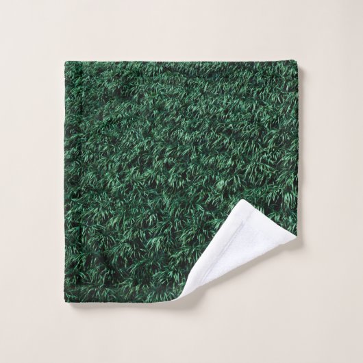 Groene bladeren washandje (Wasdoekje)