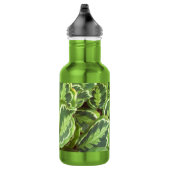 Groene bladeren waterfles  (Rechts)