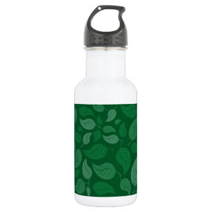 Groene bladeren waterfles