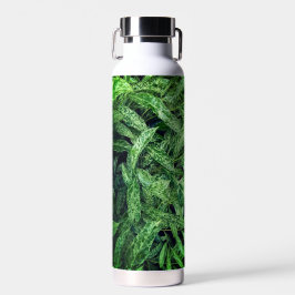 Groene bladeren waterfles