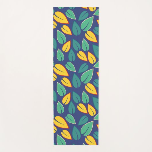 groene bladeren yogamat (Voorkant)