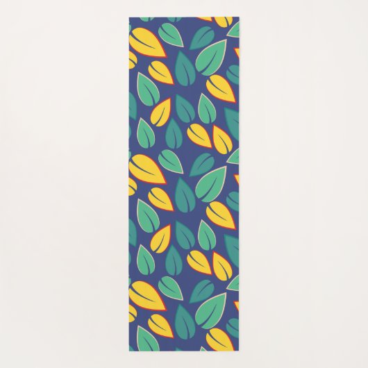 groene bladeren yogamat (Achterkant)