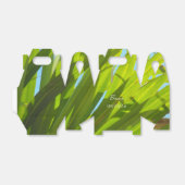 Groene bladeren, zonlicht en blauwe hemel bedankdoosjes (Uitgevouwen)