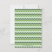 Groene Bladerenkranchevron - 3x5 Save the Date (Achterkant)