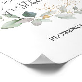 Groene bladgastboek tafelbord poster (Hoek)