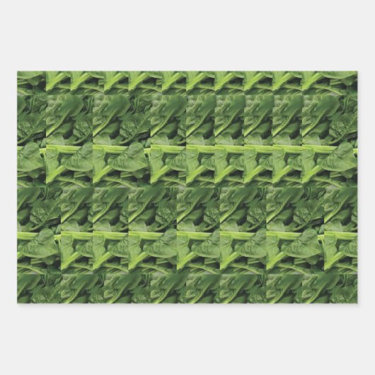 groene bladgroente inpakpapier vel (Voorkant 3)
