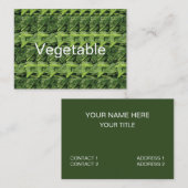 groene bladgroente visitekaartje (Voorkant / Achterkant)
