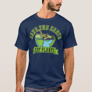 Groene bladgroenten verse sla organische t-shirt