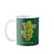 Groene bladinsecten Kawaii Leuke Kinder naam