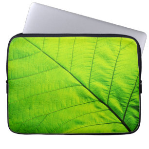 Groene bladlaptophoezen laptop sleeve