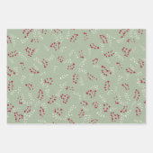 Groene bladlaurel, gebladerte inpakpapier vel (Voorkant 3)