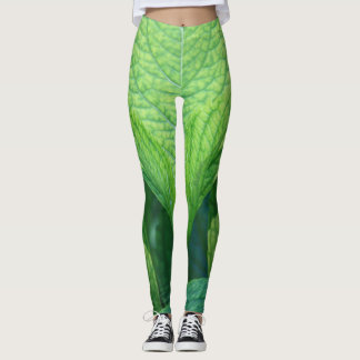Groene bladpeggins leggings
