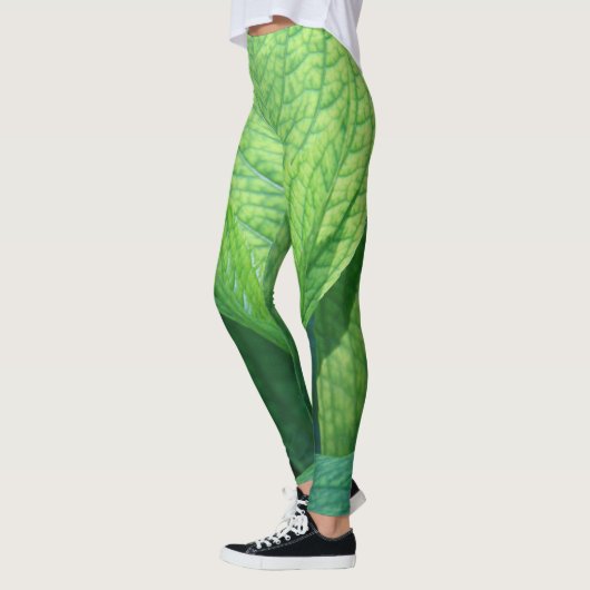 Groene bladpeggins leggings (Links)