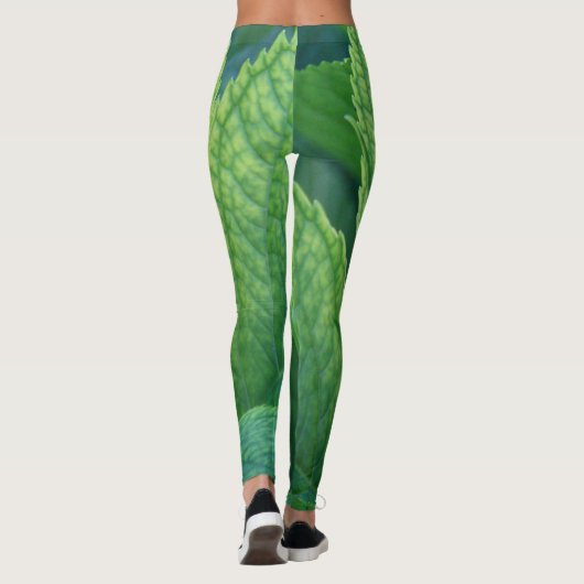 Groene bladpeggins leggings (Achterkant)