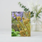Groene bladreuzenferbladeren briefkaart (Staand voorkant)