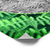 Groene bladvaren Lijst Creëer Uw eigen foto Poster (Hoek)