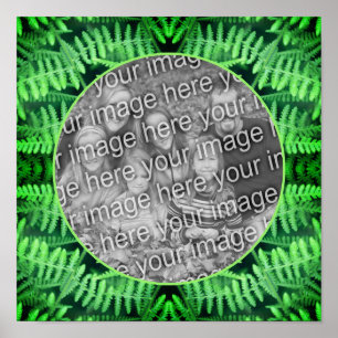 Groene bladvaren Lijst Creëer Uw eigen foto Poster