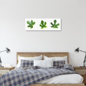 Groene bladverbinding geïsoleerd op witte achtergr canvas afdruk (Insitu (Slaapkamer))