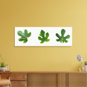 Groene bladverbinding geïsoleerd op witte achtergr canvas afdruk (Insitu (Woonkamer))