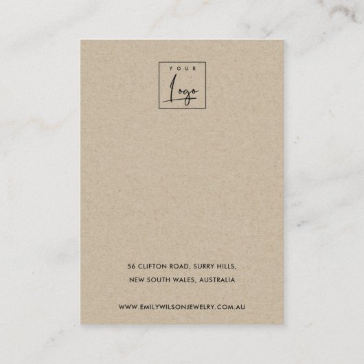 Groene bladvulling met Lijst met lade, waardoor st Visitekaartje (Achterkant)