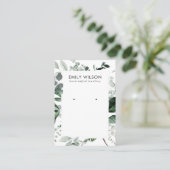 Groene bladvulling met Lijst met lade, waardoor st Visitekaartje (Staand voorkant)