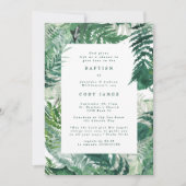 Groene bladzijde geschilderd elegante botanische d kaart (Voorkant)