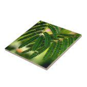 Groene bladzijden keramische tegels tegeltje (Zijkant)