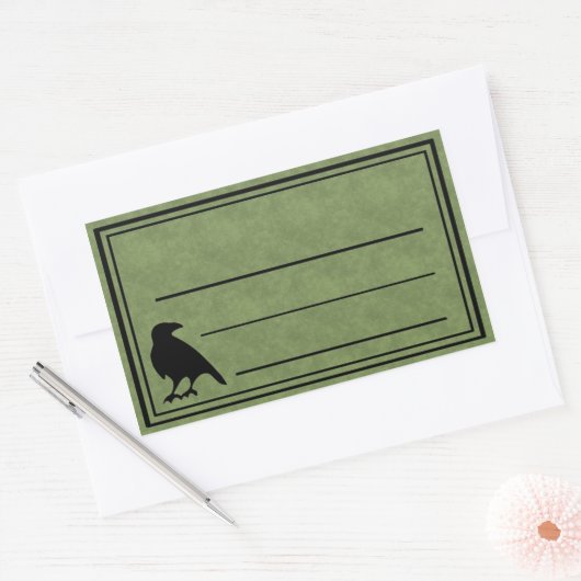 Groene blanco-Stickers Rechthoekige Sticker (Envelop)