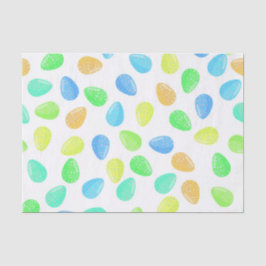 GROENE BLAUW ORANJE AQUA WATERVERF EENVOUDIGERE EI TISSUEPAPIER