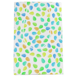 GROENE BLAUWE AQUA SINAASAPPEL WATERVERF PAAS EIER MEDIUM CADEAUZAKJE