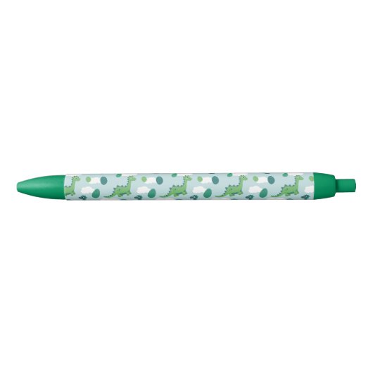 Groene/blauwe dinosaurussen en eieren pen (Voorkant)