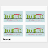 Groene & Blauwe Elf Shenanigans Rechthoekige Sticker (Vel)