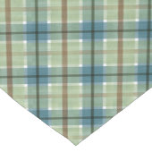 Groene, blauwe en bruine Waterverf-spellen Korte Tafelloper (Hoek)