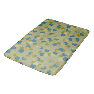groene, blauwe en gele stippen badmat