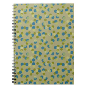 groene, blauwe en gele stippen notitieboek