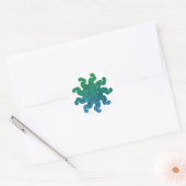 Groene & Blauwe Glitter Mandala Stickers (Envelop)
