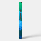 Groene blauwe gradiënt van wolkwal Case-Mate iPhone case (Achterkant / Links)