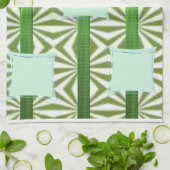 groene blauwe handdoek van aztec (Gevouwen)