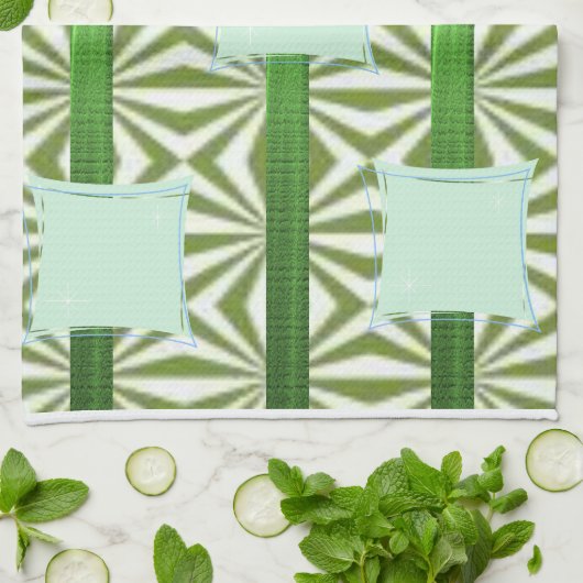 groene blauwe handdoek van aztec (Gevouwen)