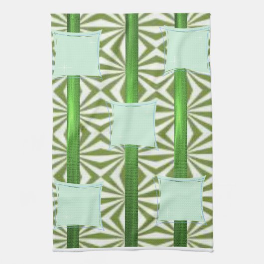 groene blauwe handdoek van aztec (Verticaal)