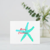 Groene Blauwe Kerst van de Blauwe Kerst van de Sta Briefkaart (Staand voorkant)