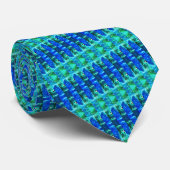 Groene blauwe kleuren Elegant Stropdas (Opgerold)