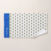 Groene blauwe krab grijze handdoek (Handdoek)