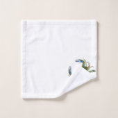 Groene blauwe krab Nautical Coastal Bath Towel set Bad Handdoek (Wasdoekje)