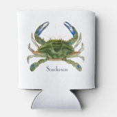 Groene blauwe krab noordkust blikjeskoeler (Achterkant)