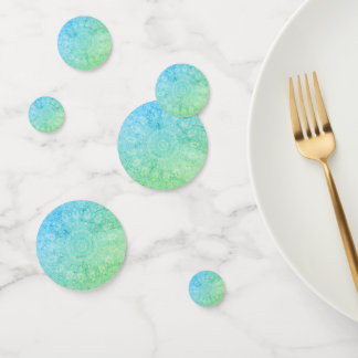 " groene blauwe kralendoilie " confetti