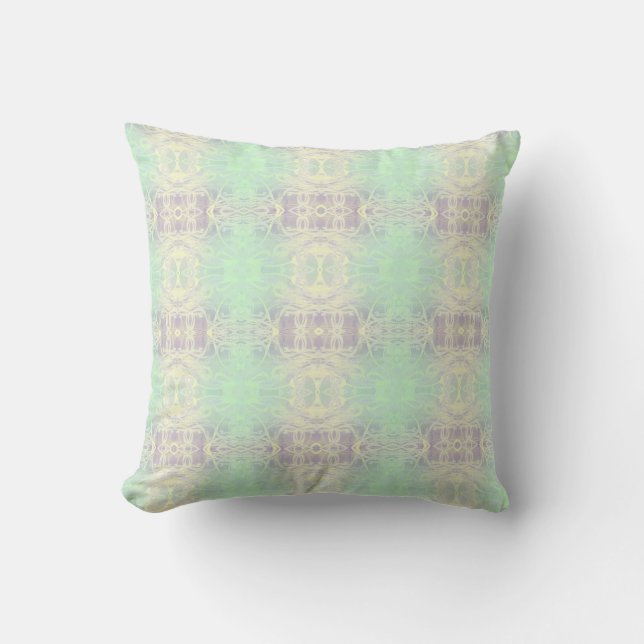 groene blauwe kussen (Voorkant)