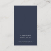 GROENE BLAUWE MUNTEN EUCALYPTUS FAUNA EARRING DISP VISITEKAARTJE (Achterkant)