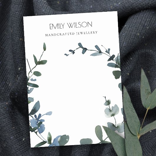 GROENE BLAUWE MUNTJES EUCALYPTUS FAUNA KETTING VISITEKAARTJE