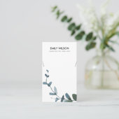 GROENE BLAUWE MUNTJES EUCALYPTUS FAUNA KETTING VISITEKAARTJE (Staand voorkant)